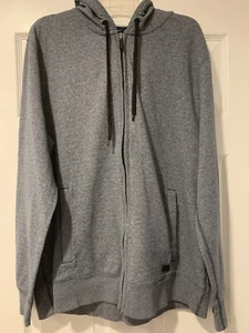 DKNY - Men's Full-Zip Heather Gray Hoodie Sweatshirt Jacket Size XL - Picture 1 of 4