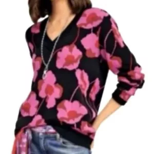 Maglione pullover CAbi Rococò floreale taglia S - Foto 1 di 9
