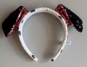 Disney Parks 101 Dalmatians Head Ears Sequin Headband Tokyo Disneyland Japan - Picture 1 of 3