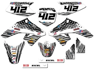 All Years DRZ 50|70 MERICA Grey Senge Graphics Kit Compatible with Suzuki - Foto 1 di 10