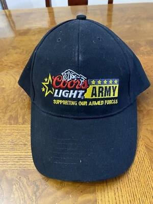 Gorra Coors Light Army rara talla única gorra ajustable Foto 1 de 4