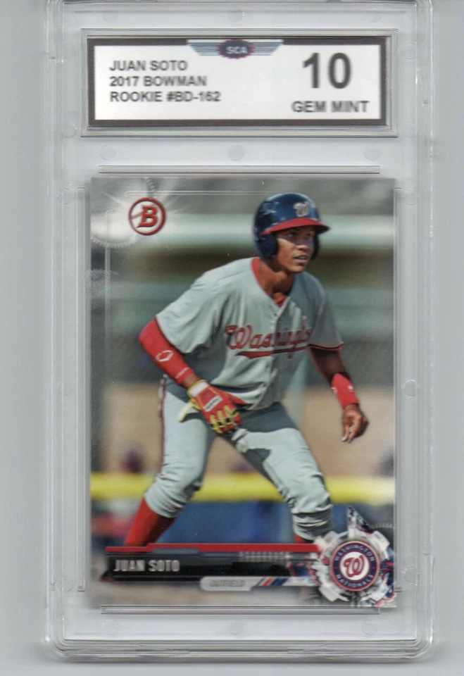 Tarjeta de béisbol 2017 Bowman Juan Soto Rookie New York Yankees Foto 1 de 1