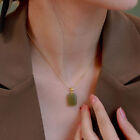 Hetian Jade Stone Necklace for Women Necklace Style Clavicle Chain Pendant BM
