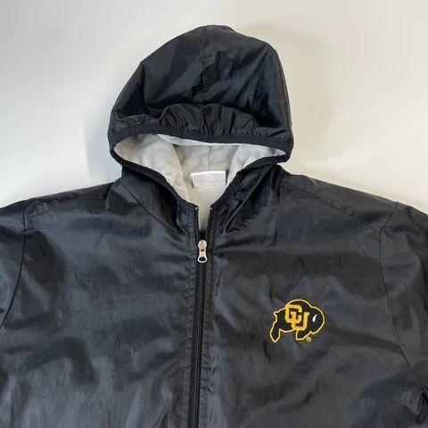 Champion NCAA University Of Colorado Jacket Women’s Sz 2XL Black Fleece Lined Cover