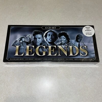 LEGENDS 6 disc CD set Original Elvis Marley James Brown NEW Sealed - Image 1 of 4