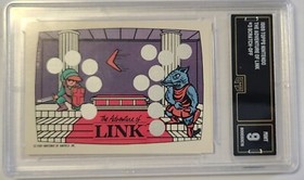 1989 Topps Nintendo Scratch-Off #3 Legend of Zelda NES GMA 9. MINT