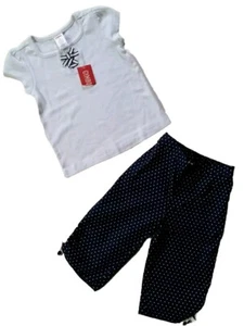 Camisa Gymboree Girls 3T Wish You Were Here Capris Blanca Azul Marino De Colección - Imagen 1 de 9