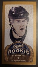 2009-10 Upper Deck Champ's MINI 107 Ben Lovejoy PENGUINS RC
