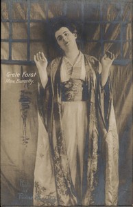 Actress Grete Forst in Madama Butterfly Postcard Vintage Post Card