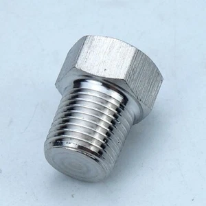 10 pcs stainless steel 304 Pipe Fitting Outer Hex Plug 1/8 MIP NPT Male - Picture 1 of 1