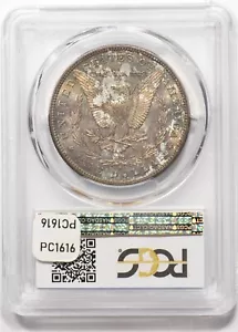 1881-S Dollaro Morgan Argento Splendido Tonificazione PCGS MS65 PC1616 - Foto 1 di 2