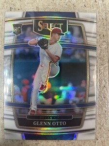 2022 Select Baseball White Prizm #6 Glenn Otto /50 Texas Rangers