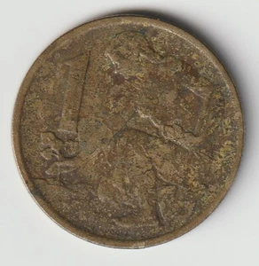 Moneda de 1 KORUNA 1962 de la República de Ceskoslovenska Checoslovaquia - Imagen 1 de 2