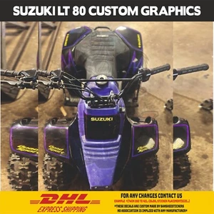 SUZUKI LT80 GRAFIK KIT PASSEND FÜR LT 80 AUFKLEBER QUAD DECALS STICKER GRAPHIC DECAL - Bild 1 von 8