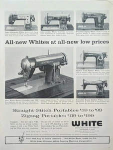 1958 vintage White Sewing Machine Print Ad, Sewing Machine Corporation - Picture 1 of 1