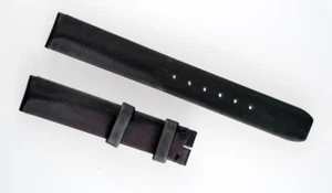 Armband Baume & Mercier Lederband Textiloberfläche Schwarz 15/14 für Dornschließ - Picture 1 of 2