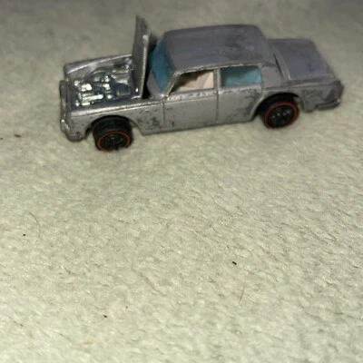 1969 Hot Wheels Redlines Rolls-Royce prata sombra feita em Hong Kong - Imagem 1 de 4