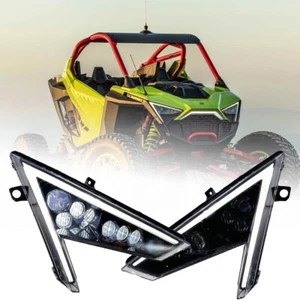 For Polaris RZR PRO XP & RZR Turbo R 20-24 LED Headlights Daytime Running Light - Picture 1 of 12