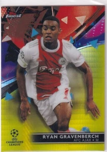 Topps Finest Champions League 2022 Nr. 63 Ryan Gravenberch Yellow 13/250 - Bild 1 von 2