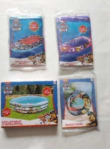 Swimways Nickelodeon Paw Patrol Inflatable Chase Swim Ring, Boat, 3 Ring Pool - Picture 1 of 15