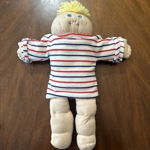 1984 The Little People Doll Boy With Blue Eyes Blond Hair - Picture 1 of 9