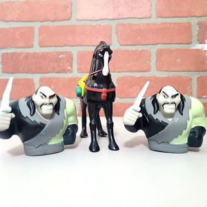 Lot of 3 Disney's Mulan Blockbuster Shan-Yu Finger Puppets McDonalds Khan Horse - Picture 1 of 7