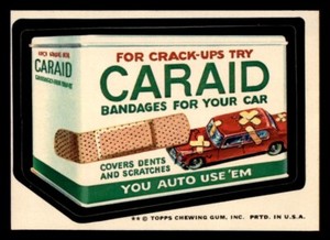 1974 Topps Wacky Packages Series 10 #9 Caraid Bandages EX/MT