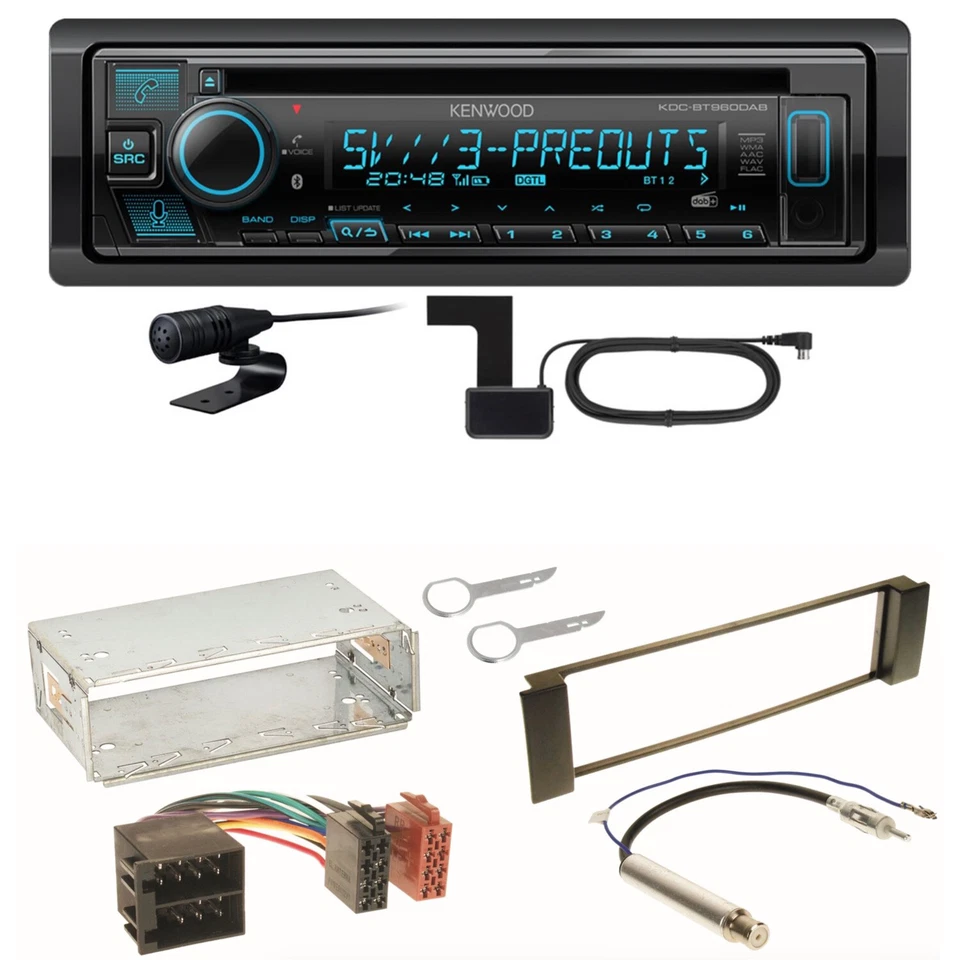 Kenwood KDC-BT960DAB Bluetooth DAB USB CD Einbauset für Seat Leon Toledo 1M - Bild 1 von 1