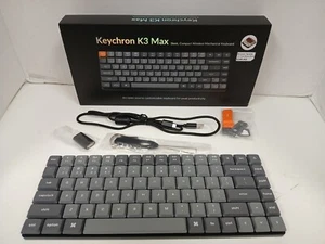 Keychron K3 Max Compact Wireless Mechanical Keyboard, Brown Tactile Switches #1 - Picture 1 of 7