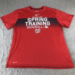 Nike Washington Nationals Shirt Erwachsene XXL 2XL rot Frühling Training DriFit MLB - Bild 1 von 9