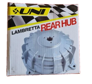 ukscooters LAMBRETTA REAR HUB WITH STUD AND CONE NEW GP LI TV SX DRUM UNI - Picture 1 of 4