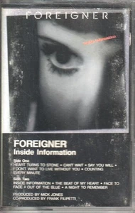 Foreigner Inside Information cassette Europe Atlantic 1987 cassette WX143C - Picture 1 of 2