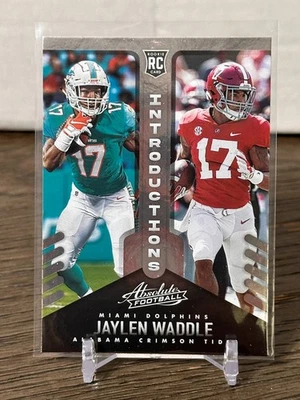 2021 Absolute JALEN WADDLE Miami Dolphins INTRODUCTION #int-6 - Image 1 of 2