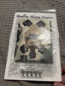 Happy Hallow Design Tumbling Skating Snowman Table Runner  #578 Pattern Country - Picture 1 of 5