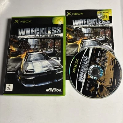 Wreckless The Yakuza Missions Microsoft XBOX Original  PAL Manual - Image 1 of 4