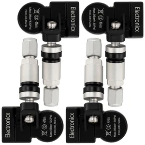 4 Tire Pressure Sensors TPMS Sensors Metal Valve Silver for DFSK 580 01.2020-12. - Picture 1 of 12