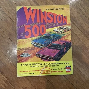 Winston 500 Second Annual Souvenir Program May 1972 Talladega Winston Cup Racing - Picture 1 of 15
