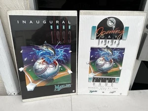 Two Vintage 1993 Inaugural Year Florida Marlins Collectible MLB Posters - Picture 1 of 10