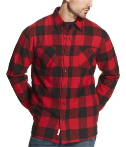 Weatherproof Mens Flannel Shirt Jacket, Red, Medium - Picture 1 of 1