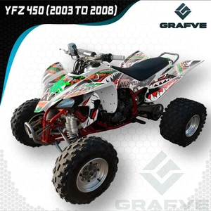 Yamaha Yfz 450 2003-2008 kit Graphics Decals Stickers Atv YFZ450 Custom Quad - Picture 1 of 2