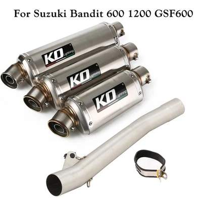 Silenciador de tubo de escape de enlace medio 51 mm para Suzuki Bandit 600 1250 GSF 600 1995-2006 Foto 1 de 4
