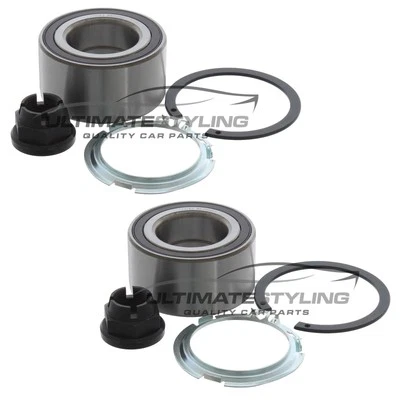 Kits de cojinetes de rueda delantera Renault Scenic Mk2 MPV 2003-2009 77mm exterior 1 par Foto 1 de 4