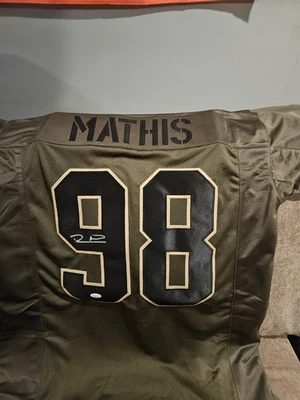 Camiseta deportiva personalizada firmada por Robert Mathis Colts Salute To Service (JSA) Foto 1 de 2