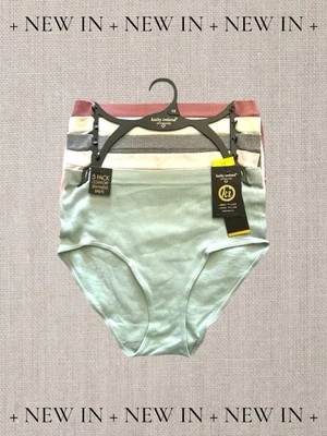 Kathy Ireland 5 Pck Multicolor Comfort Seamless Briefs PLUS SIZE 1X- GREAT FIT ! - Image 1 of 4