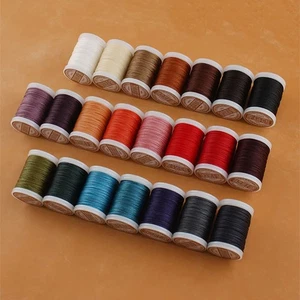 Hand Sewing Polyester Waxed Thread 0.6mm 135m No Fray No Fuzz for Leather DIY - Picture 1 of 13
