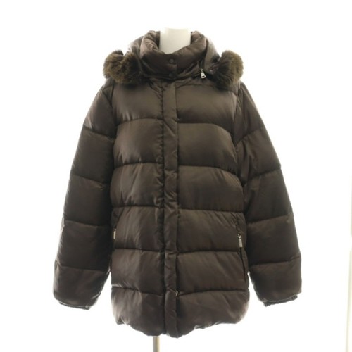 VALENTINO Moncler VALENTINE piumino cappuccio esterno 1 marrone scuro df usatocbb12e8a7ab02