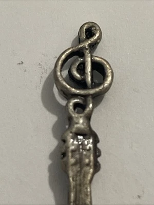 Cuchara de recuerdo vintage decorativa de música coleccionable Foto 1 de 3