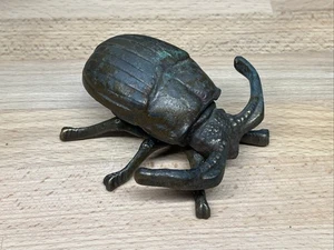 ANTIGUO SOPORTE SEGURO PARA INSECTOS ESCARABAJOS - Imagen 1 de 5