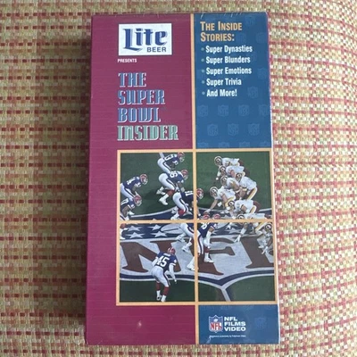 The Super Bowl Insider VHS VCR Video Tape New / Sealed By Miller Lite — 第 1/4 张图片