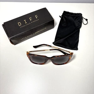 DIFF BELLA Sonnenbrille Schildpatt Gold Braun Polarisiert TO-GR187 Eyewear - Bild 1 von 8